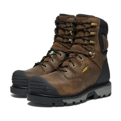 Bottes Et Chaussures De Travail|Imperméable À L'eau*KEEN CSA Camden 8" Waterproof Boot Pour Homme (Carbon-Fiber Toe)  |  Dark Earth/Black DarkEarth/Black