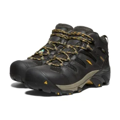 Bottes Et Chaussures De Travail|Imperméable À L'eau*KEEN CSA Lansing Mid (Steel Toe) Pour Homme  |  Raven/Tawny Olive Raven/TawnyOlive