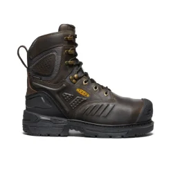 Bottes Et Chaussures De Travail|Imperméable À L'eau*KEEN CSA Philadelphia 8" Internal MET Waterproof Boot (Carbon-Fiber Toe) Pour Homme  |  CASCADE BROWN/BLACK CASCADEBROWN/BLACK