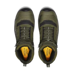 Bottes Et Chaussures De Travail|Imperméable À L'eau*KEEN CSA Reno Mid KBF Waterproof (Carbon-Fiber Toe) Pour Homme  |  Dark Olive/Black DarkOlive/Black