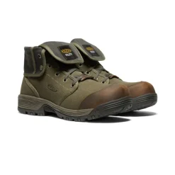 Bottes Et Chaussures De Travail|Bottes*KEEN CSA Roswell Mid (Carbon-Fiber Toe) Pour Homme  |  Military Olive/Black Olive MilitaryOlive/BlackOlive