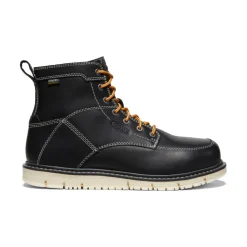 Bottes Et Chaussures De Travail|Imperméable À L'eau*KEEN CSA San jose 6" Waterproof Boot (Aluminum Toe) Pour Homme  |  Black/Off White Black/OffWhite