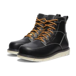 Bottes Et Chaussures De Travail|Imperméable À L'eau*KEEN CSA San jose 6" Waterproof Boot (Aluminum Toe) Pour Homme  |  Black/Off White Black/OffWhite