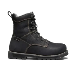 Bottes Et Chaussures De Travail|Imperméable À L'eau*KEEN CSA Seattle 8" Waterproof Boot (Aluminum Toe) Pour Femme  |  Black/Steel Grey Black/SteelGrey