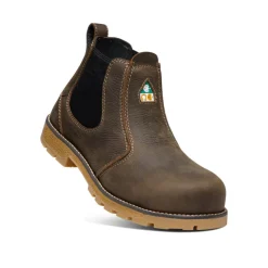 Bottes Et Chaussures De Travail|Chaussures À Enfiler*KEEN CSA Seattle Romeo (Carbon-Fiber Toe) Pour Homme  |  CASCADE BROWN/GUM CASCADEBROWN/GUM