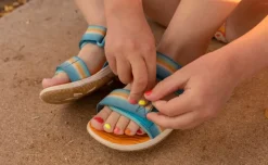 Sandales*KEEN Elle Backstrap Pour Enfants  |  Rainbow/Festival Fuchsia Rainbow/FestivalFuchsia