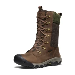 Imperméable À L'eau|Bottes*KEEN Greta Tall Waterproof Boot Pour Femme  |  Dark Earth/Green Plaid DarkEarth/GreenPlaid