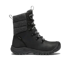 Imperméable À L'eau|Bottes*KEEN Greta Waterproof Boot Pour Femme  |  Black/Black Wool Black/BlackWool