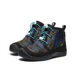 Bottes*KEEN Howser II Waterproof Chukka Pour Jeunes  |  Black/Reef Waters Black/ReefWaters