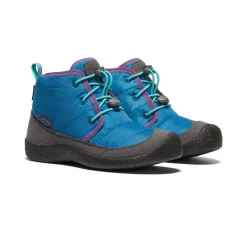 Bottes*KEEN Howser II Waterproof Chukka Pour Jeunes  |  Mykonos Blue/Atlantis MykonosBlue/Atlantis