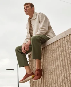 Chaussures*KEEN KNX Leather Sneaker Pour Homme  |  Tortoise Shell/Plaza Taupe TortoiseShell/PlazaTaupe