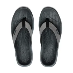 Sandales*KEEN Kona Leather Flip-Flop Pour Homme  |  Steel Grey/Black SteelGrey/Black