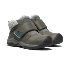 Bottes*KEEN Kootenay IV Waterproof Boot Pour Enfants  |  Steel Grey/Porcelain SteelGrey/Porcelain