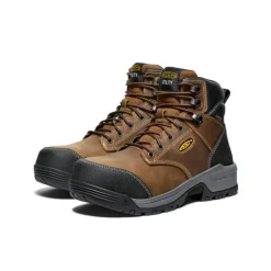 Bottes Et Chaussures De Travail|Imperméable À L'eau*KEEN Men's CSA Evanston 6" Waterproof Boot (Carbon-Fiber Toe) | Bison/Black