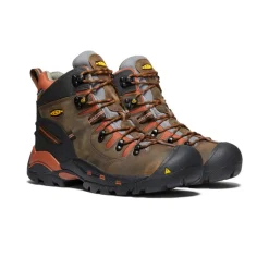 Bottes Et Chaussures De Travail|Imperméable À L'eau*KEEN Men's Pittsburgh 6" Boot (Soft Toe) pour homme  |  Cascade Brown/Bombay Brown CascadeBrown/BombayBrown