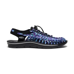 Sandales*KEEN Men's UNEEK Flat Cord Sneaker x Bamboo Shoots  |  Black/Tillandsia Purple Black/TillandsiaPurple