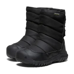 Bottes*KEEN Puffrider Waterproof Winter Boot Pour Enfants  |  Black/Steel Grey Black/SteelGrey