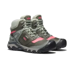 Imperméable À L'eau|Bottes*KEEN Ridge Flex Waterproof Boot Pour Femme  |  Castor Grey/Dubarry CastorGrey/Dubarry