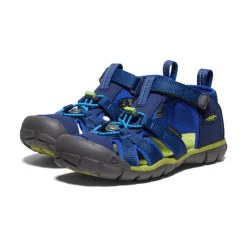 Sandales*KEEN Seacamp II CNX Pour Jeunes  |  Blue Depths/Chartreuse BlueDepths/Chartreuse