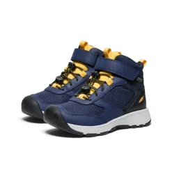 Bottes*KEEN Skua Waterproof Boot Pour Enfants  |  Naval Academy/Yolk Yellow NavalAcademy/YolkYellow