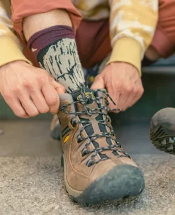 Imperméable À L'eau|Bottes*KEEN Targhee II Mid Waterproof Hiking Boots Pour Homme  |  Black Olive/Yellow BlackOlive/Yellow