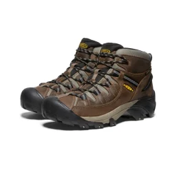 Imperméable À L'eau|Bottes*KEEN Targhee II Mid Waterproof Hiking Boots Pour Homme  |   Shitake/Brindle