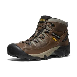 Imperméable À L'eau|Bottes*KEEN Targhee II Mid Waterproof Hiking Boots Pour Homme  |   Shitake/Brindle