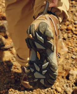 Imperméable À L'eau|Bottes*KEEN Targhee II Waterproof Mid Pour Femme  |  Slate Black/Flint Stone SlateBlack/FlintStone