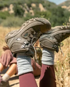 Imperméable À L'eau|Bottes*KEEN Targhee III Waterproof Mid Pour Femme  |  Magnet/Atlantic Blue Magnet/AtlanticBlue