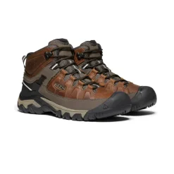 Imperméable À L'eau|Bottes*KEEN Targhee III Waterproof Mid Pour Homme  |   Chestnut/Mulch