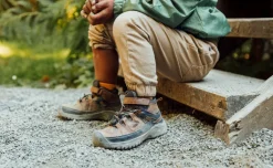 Bottes*KEEN Targhee Waterproof Boot Pour Enfants  |  Steel Grey/Porcelain SteelGrey/Porcelain