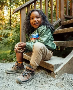 Bottes*KEEN Targhee Waterproof Boot Pour Enfants  |  Steel Grey/Porcelain SteelGrey/Porcelain