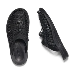 Chaussures À Enfiler*KEEN UNEEK Premium leather Slide Pour Femme  |  Triple Black/Black TripleBlack/Black