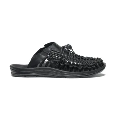 Chaussures À Enfiler*KEEN UNEEK Premium Leather Slide Pour Homme  |  Triple Black/Black TripleBlack/Black