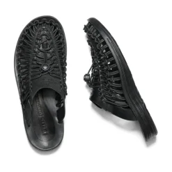 Chaussures À Enfiler*KEEN UNEEK Premium Leather Slide Pour Homme  |  Triple Black/Black TripleBlack/Black