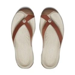 Sandales*KEEN Waimea Leather Flip-Flop Pour Femme  |  Sorrel Horse/Plaza Taupe SorrelHorse/PlazaTaupe