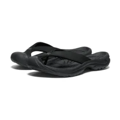 Sandales*KEEN Waimea Leather Flip-Flop Pour Femme  |   Black/Black