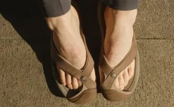 Sandales*KEEN Waimea Leather Flip-Flop Pour Homme  |   Brindle/Birch